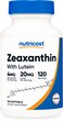 NutricostZeaxanthin with Lutein 20mg 120 Softgels  Potent NonGMO Gluten Free