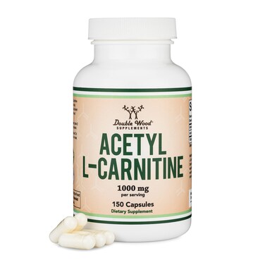 Acetyl LCarnitine 1000mg Per Serving 150 Capsules ALCAR for Brain Function Support Memory Attention and Stamina Acetyl L Carnitine That is Third Party Tested by Double Wood