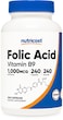 NutricostFolic Acid Vitamin B9 1000 mcg 240 Capsules