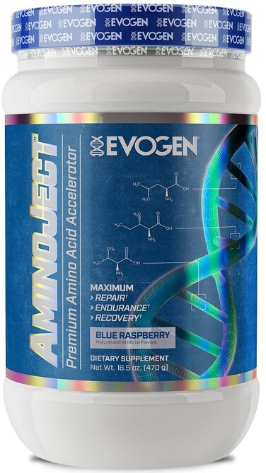 EvogenAminoJect Vegan Fermented Plant Based BCAA Glutamine  Citrulline Powder Raspberry Lemonade 30 Servings