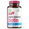 Whole Food Biotin Supplement  Contains Certified Organic Plant Based Biotin from Sesbania Agati Trees  by SolaGarden Naturals May Support Hair Skin and Nails 60 Non GMO Veggie Capsules