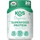 KOS Vegan Protein Powder Unflavored  Unsweetened  Low Carb Pea Protein Blend Organic Superfood Rich in Vitamins  Minerals  Keto Soy Dairy Free  Meal Replacement for Women  Men  20 Servings