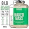 NAKED Vegan Mass  Natural Vegan Weight Gainer Protein Powder  8Lb Bulk GMO Free Gluten Free Soy Free  Dairy Free No Artificial Ingredients  1230 Calories  11 Servings
