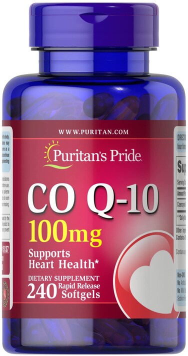 Puritans Pride CoQ10 100mg Supports Heart Health 240 Rapid Release Softgels