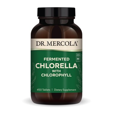 Dr MercolaFermented Chlorella with Chlorophyll 90 Servings 450 Tablets Dietary Supplement Supports Immune and Organ Health Non GMO NSF Certified