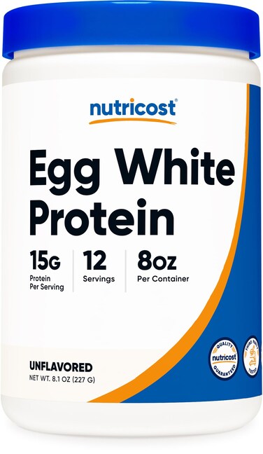 Nutricost Egg White Protein Powder 8oz Unflavored  NonGMO Gluten Free