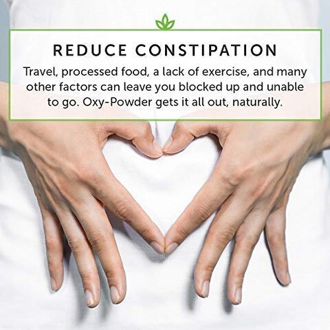 Global Healing Center OxyPowder Colon Cleanse Detox  Oxygen Based Safe and Natural Intestinal Cleanser 120 Count Pack of 2