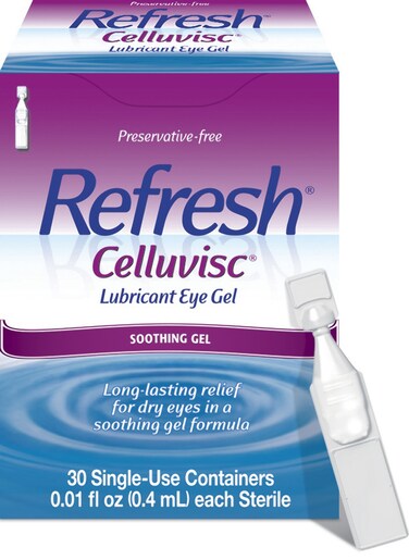 Refresh Celluvisc Lubricant Eye Gel Drops SingleUse Containers 30 Count Pack of 1
