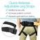 Vive Transfer Belt with Leg Loops  Medical Nursing Safety Gait Assist Device  Bariatrics Pediatric Elderly Occupational and Physical Therapy  Long Strap and Quick Release Metal Buckle  52 Inch