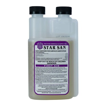 Five StarStar San  16 Ounce  Brew Sanitizer High Foaming Acid Anionic