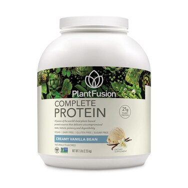 PlantFusion Complete Vegan Protein Powder  Plant Based Protein Powder with BCAAs Digestive Enzymes and Pea Protein  Keto Gluten Free Soy Free NonDairy No Sugar NonGMO  Vanilla Bean 5lb Bulk