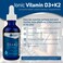 Trace Minerals  Liquid Ionic Vitamin D3  K2  125 mcg 5000 IU D3 100 mcg K2  Concentrated Dietary Supplement  2 fl oz 296 Servings