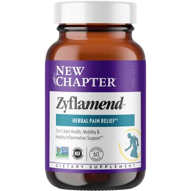 New Chapter Zyflamend MultiHerbal Pain Reliever Joint Supplement 10in1 Superfood Blend with Ginger  Turmeric for Healthy Inflammation Response  Herbal Pain Relief 60 Count