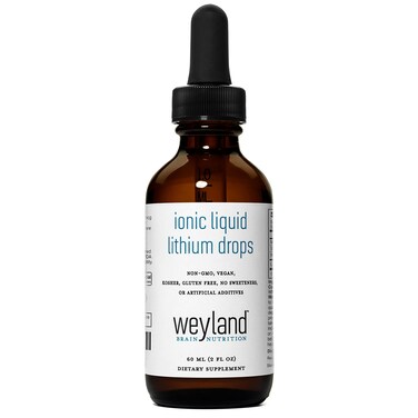 Ionic Liquid Lithium Drops  Magnesium Sodium Potassium Lithium  Mood Support and Brain Health  Trace Mineral Drops 60 mL 2 Fl Oz
