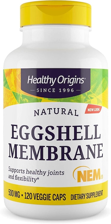 Healthy Origins Eggshell Membrane NEM 500 mg  Natural Collagen and Joint Support Supplement  GlutenFree Supplement  120 Veggie Capsules