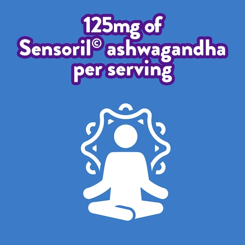 VitafusionAshwagandha Gummies Clinically Shown Adaptogen Sensoril Ashwagandha 125mg Per Serving  Help Manage Stress  Chewable Gummy Vitamins Alternative to Liquid Capsules Drops Powder 60 Count