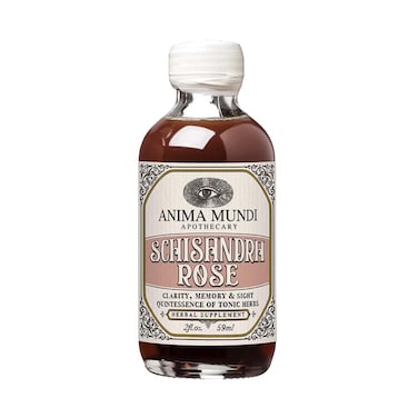 Anima Mundi Schisandra Rose Elixir  Liquid Schisandra Berry Adaptogen Supplement with Wildcrafted Rose Petals for Liver and Kidney Support  Anima Mundi Beauty Supplements 2oz  59ml