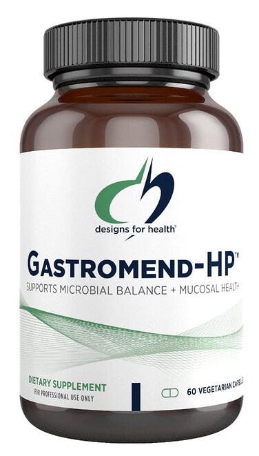 Designs for Health GastroMend HP  Mastic Gum Zinc LCarnosine Deglycyrrhizinated Licorice Gut Health Supplements  May Support Gastric Health Occasional Bloating or Upset Stomach 60 Capsules