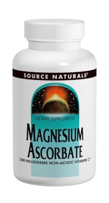 Source Naturals Magnesium Ascorbate NonAcidic Vitamin C 1000 mg 60 Tablets