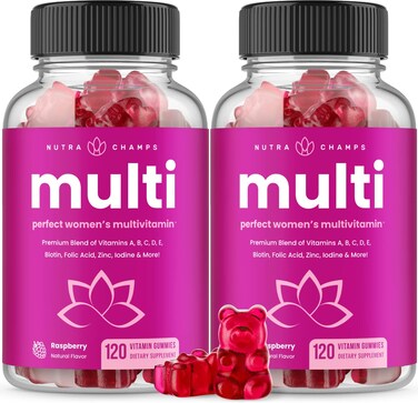 Multivitamin for Women 14  Womens Multivitamin Gummies 240 Count  Vitamins A B C D E Biotin Folic Acid  Womens Gummy Multivitamins  Chewable Daily Multi Gummy Vitamins for Women 2 Pack