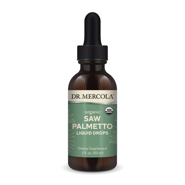 Dr MercolaSaw Palmetto Liquid Drops 2 Fl Oz 60 mL 30 Servings Dietary Supplement Supports Normal Detoxification Processes NonGMO Certified USDA Organic