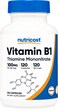 Nutricost Vitamin B1 Thiamine 100mg 120 Capsules  Gluten Free and NonGMO