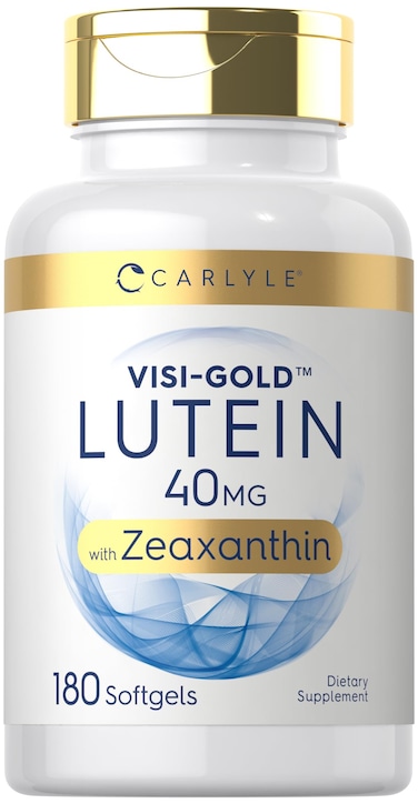 Carlyle Lutein and Zeaxanthin Supplement  40mg  180 Softgels  Pills for Eyes  Eye Health Vitamins  VisiGold  NonGMO and Gluten Free