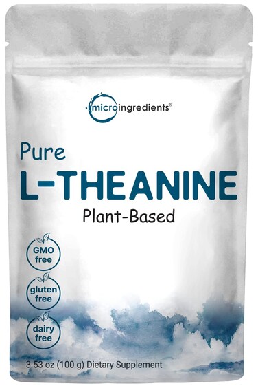 Pure LTheanine Powder 100 Grams 1 Year Supply Filler Free No GMOs and Vegan Friendly