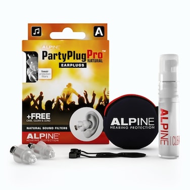 AlpinePartyPlug Concert Ear Plugs  Noise Reduction Ear Plugs for Party Concert Festival and Music  Reusable Earplugs