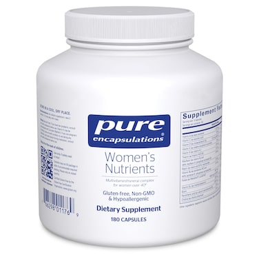 Pure Encapsulations Womens Nutrients  Multivitamin for Women Over 40 to Support Urinary Tract Health Breast Cell Health  Eye Integrity  with Vitamin C Vitamin E  Vitamin A  180 Capsules