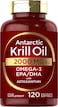 Carlyle Antarctic Krill Oil 2000 mg 120 Softgels  Omega3 EPA DHA with Astaxanthin Supplement Sourced from Red Krill  Maximum Strength  Laboratory Tested