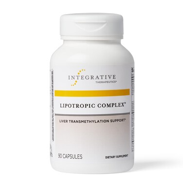 Integrative Therapeutics Lipotropic Complex  Liver Support with Milk Thistle Vitamin B12 Bile Salts  Dandelion Root Extract  GlutenFree  DairyFree Liver Health Supplement  90 Capsules