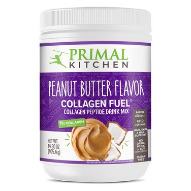 Primal Kitchen Peanut Butter Flavor Collagen Fuel Drink Mix Collagen Peptides No Dairy 143 Ounces