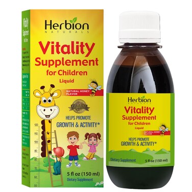 Herbion NaturalsVitality Supplement for Children  Promotes Growth and Appetite  Relieves Fatigue  Improves Mental and Physical Performance  Boosts Energy  5 fl oz  for Kids 1 Year and Above