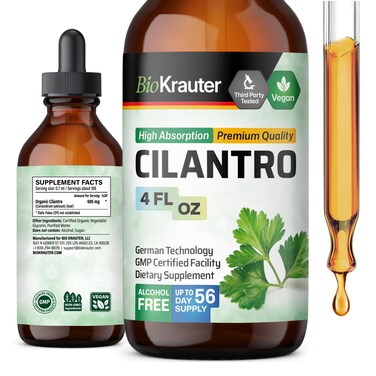 Cilantro Supplement  Cilantro Tincture  Rich Source of Antioxidants  Natural Cleansing  Detox Cilantro Extract  Vegan Alcohol Free Cilantro Drops 4 FlOz