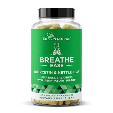 Breathe Inhaler Support Supplement  Sinus Lungs Open  Clear Airways  Seasonal Nasal Health Bronchial Wellness Healthy Chest  Quercetin Vitamin D Bromelain Pills  60 Vegetarian Soft Capsules