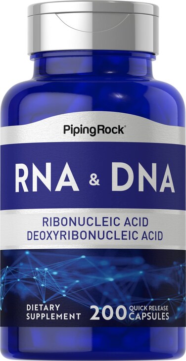 Piping RockRNA DNA Supplement  200 Capsules  Ribonucleic Acid  Deoxyribonucleic Acid Complex  NonGMO Gluten Free