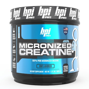 BPI Sports Micronized Creatine  Increase Strength  Reduce Fatigue  Lean Muscle Building  100 Pure Creatine  Better Absorption  Supports Muscle Growth  Unflavored  120 Servings  2116 Ounce