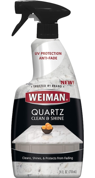 Weiman Quartz Countertop Cleaner and Polish  24 Ounce  Clean and Shine Your Quartz Countertops Islands and Stone Surfaces with Ultra Violet Protection