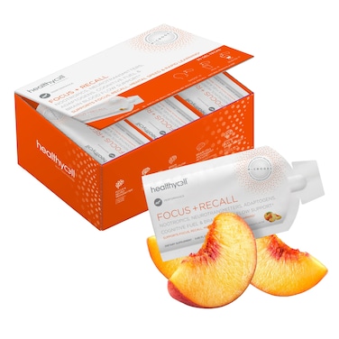 HealthycellFocus  Recall  Brain Supplement for Focus and Memory  Liquid Nootropics Supplement for Concentration  Alertness  Ltheanine Omega3  Maximum Absorption  30 Gel Packs