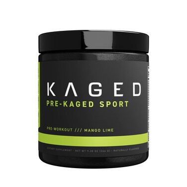 KagedPreKaged Sport Pre Workout Powder  Mango Lime  Energy Supplement for Endurance  Cardio Weightlifting Sports Drink  20 Servings