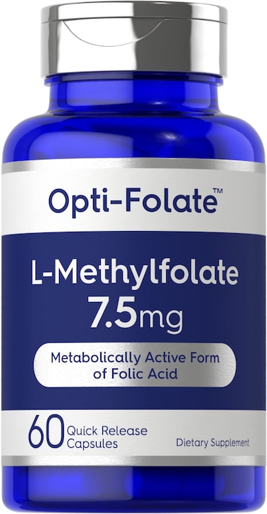 Carlyle L Methylfolate 75 mg  60 Capsules  Optimized and Activated  NonGMO Gluten Free  Methyl Folate 5MTHF  by OptiFolate