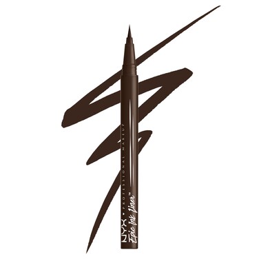NYX PROFESSIONAL MAKEUP Epic Ink Liner Waterproof Liquid Eyeliner with Vegan Formula  Dark Chocolate Dark Brown Matte
