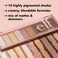 elf Perfect 10 Eyeshadow Palette Ten Ultrapigmented Shimmer  Matte Shades Vegan  Crueltyfree Nude Rose Gold Packaging May Vary