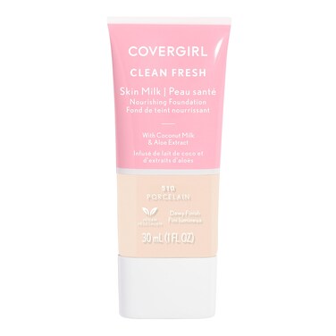COVERGIRL Clean Fresh Skin Milk Foundation Hydrating Foundation Vegan 1 Count packaging may vary