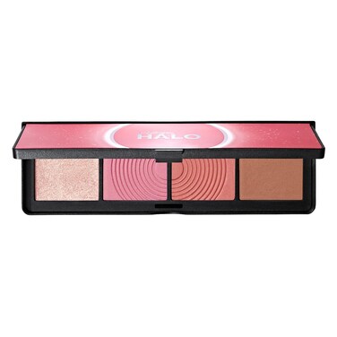 Smashbox Halo Sculpt  Glow Face Palette With Vitamin E  AllInOne Blush Highlighter  Bronzer Palette