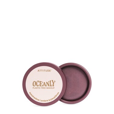 ATTITUDE Oceanly Eyeshadow EWG Verified Single Shimmer Cream Eyeshadow PlasticFree Vegan Beauty and Makeup Berry Bliss 016 Fl Oz