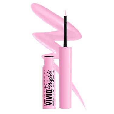 NYX PROFESSIONAL MAKEUPVivid Brights Liquid Liner SmearResistant Eyeliner with Precise Tip  Sneaky Pink