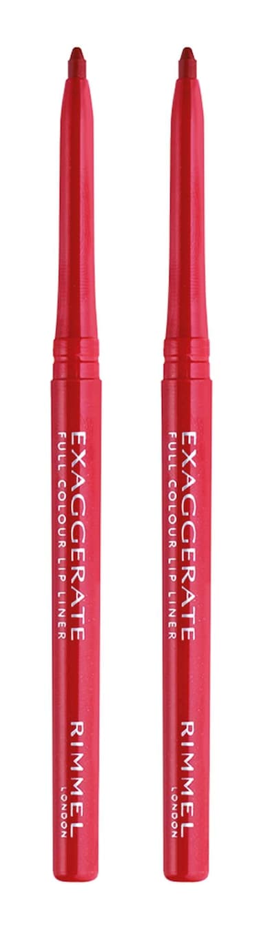 Rimmel Exaggerate lip liner Red Diva 2 Count