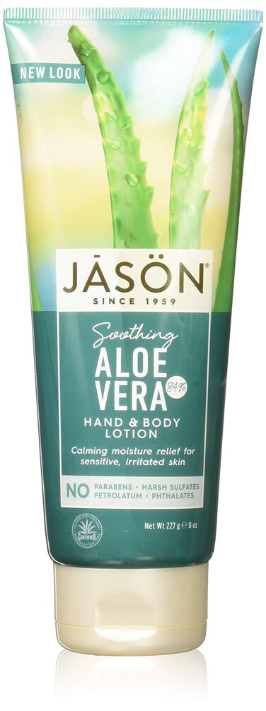 JASONPure Natural Aloe Vera 84 Moisturizing Hand  Body Lotion  8 oz